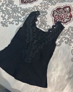 Lace Trim Tank Top
