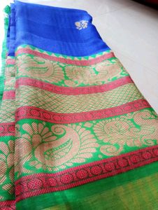 🆕 OFFER BLUE SAREE💙💚✨