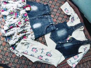 Top Skirt And Juccet 3 Pieces Set