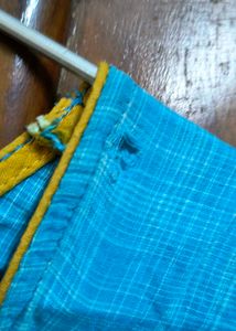 Blue Yellow Kurta Set
