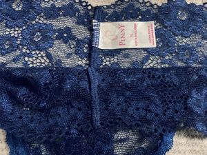 ZIVAME - Blue Lace Thong