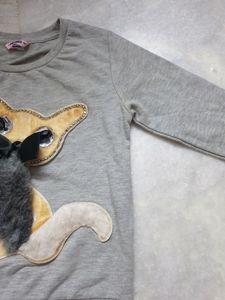 Cat Embroidered Girls Cute Cardigan