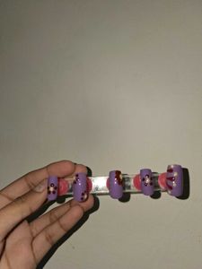 Purple Press-On Nails