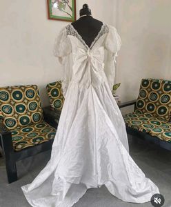 French Lace Vintage 80&#39;s Gown
