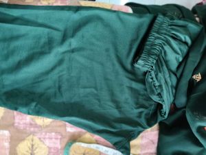 Green Embroidered Kurta Set