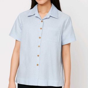 SHEIN Oversized Striped Shirt