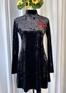 Korean Velvet Dress