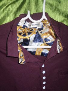 Maroon Dress Shirt
