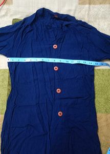 Dark Blue Straight Kurti