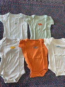 Cute Dinosaur Baby Bodysuits - 5