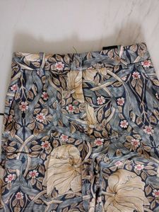 Floral Print Wide Leg Pants