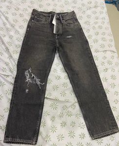 H&M High Waist Ribbed Jeans