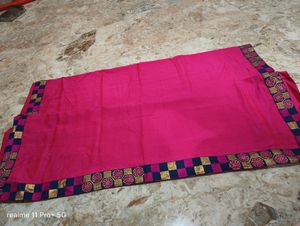 Pink Saree With Blouse