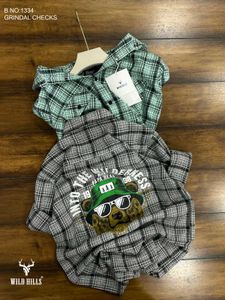 Wild Hills Grindal Checks Flannel Shirt(SizeM L XL