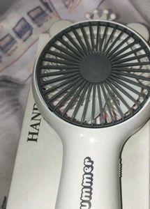Cute White Rechargeable Fan