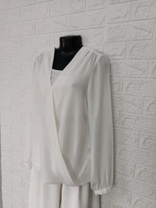 Imported Off White Wrap Top
