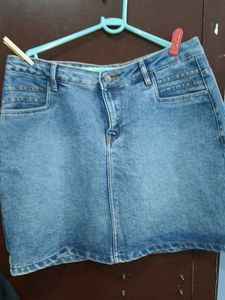 Denim Mini Skirt