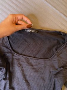 shein Stylish Black Long Sleeve Top