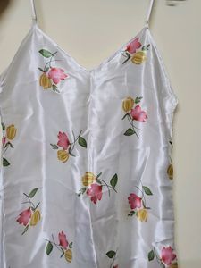 Price Drop!! Silk Slip Floral Pretty Mini Dress Y2K