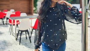 Black Mesh Top