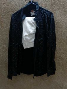 Black Polka Dot Button-Down