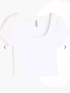 H&m White Basic T-shirt