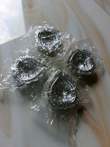 Silver Plated Decorative Diyas