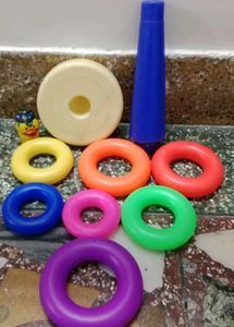 Baby 7 Ring Toy And Bottle Warmer