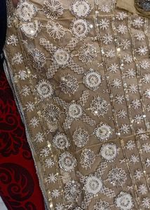 Heavy A Shape Dress With Lace Duppatta