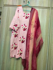 Cotton Embroidery Suit