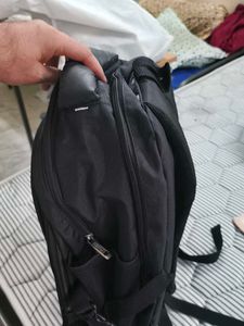 Black Laptop Backpack – 4 Compartments