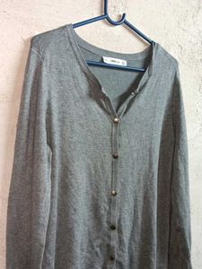 ZARA KNIT Winter Fashion Cardigan Grey