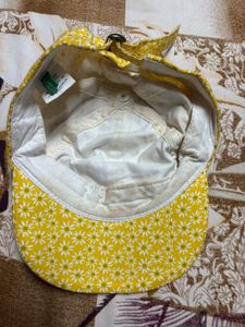 Yellow Floral Cap