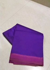 Purple Soft Cotton Saree