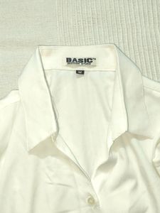 ♦️Plain White 👕 Shirt For Women&#39;s