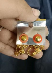 Golden Dangle Chain Earrings