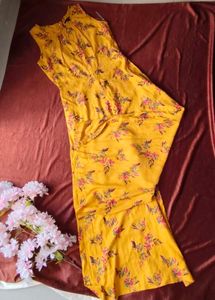 Floral Yellow Maxi Dress