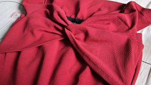 Sassafras Maroon Off Shoulder Jumpsuit