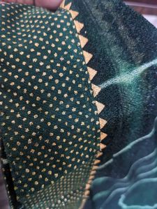 Elegant Green Net Saree