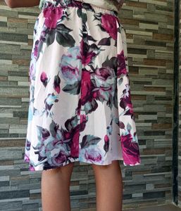 Floral Print Skirt