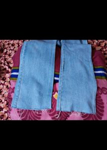 Straight Leg Denim Jeans