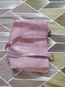 Pink Croc Texture Bag