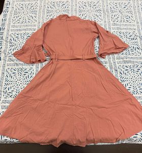 Vintage Pink Belted Dress