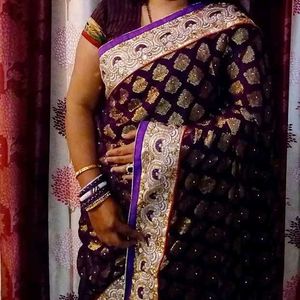 Bandhani Saree With Designer Blouse