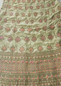 Embroidered parrot lehenga Choli