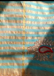 Striped Ethnic lining saree