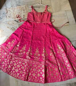 Royal pink ethnic gown