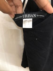 Urban Black Sleeveless Top