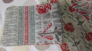 Floral unstitched Dress Material