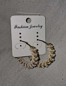 Beaded Hoop Earrings